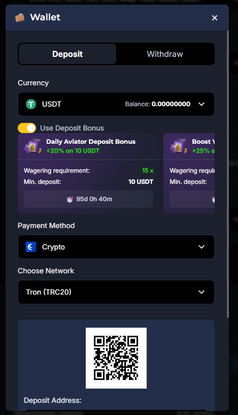 Osombet deposit step with casino address
