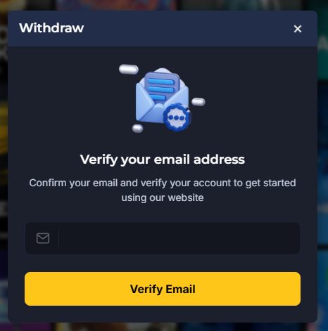 Osombet email confirmation requirement for withdrawals